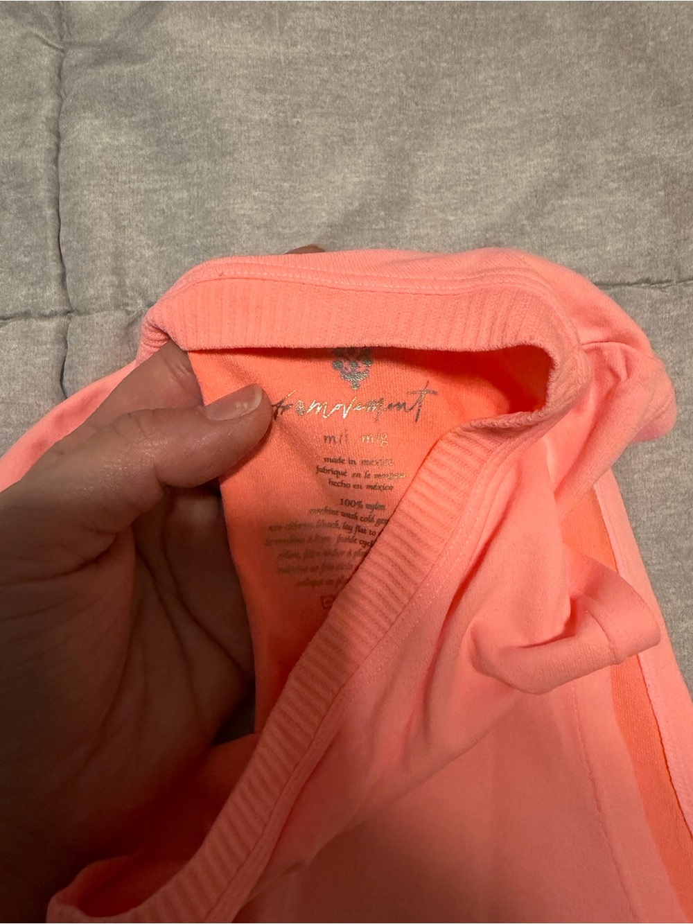 FP Movement by Free People Coral Pink Cropped Tank - Picture 2 of 5